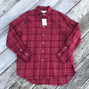 NWT Madewell Flannel Oversized Fit Size Small